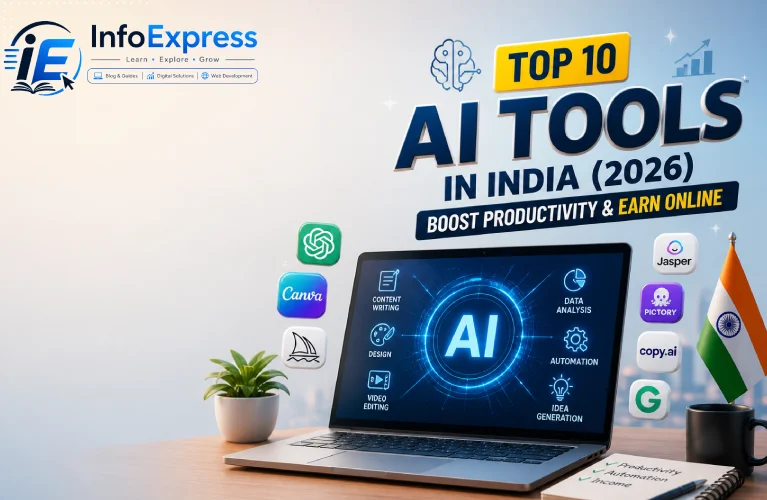 op 10 AI Tools in India (2026) – Boost Productivity & Earn Online